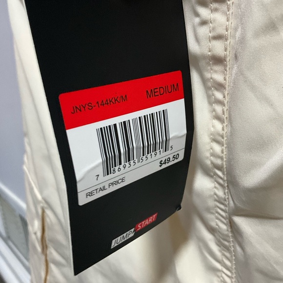 New-Jump Start Men's SZ M Cream,Pocketed Drawstring Athletic Shorts Strech SLOW - Picture 5 of 11